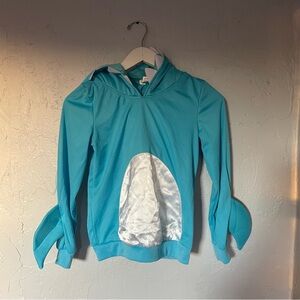 Kid’s Blue Shark Costume Hoodie with Fins sz Medium 8-10